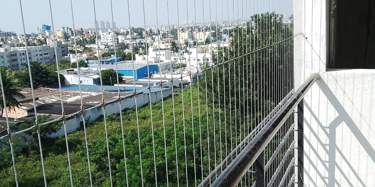 Invisible Safety Grill for Balcony
