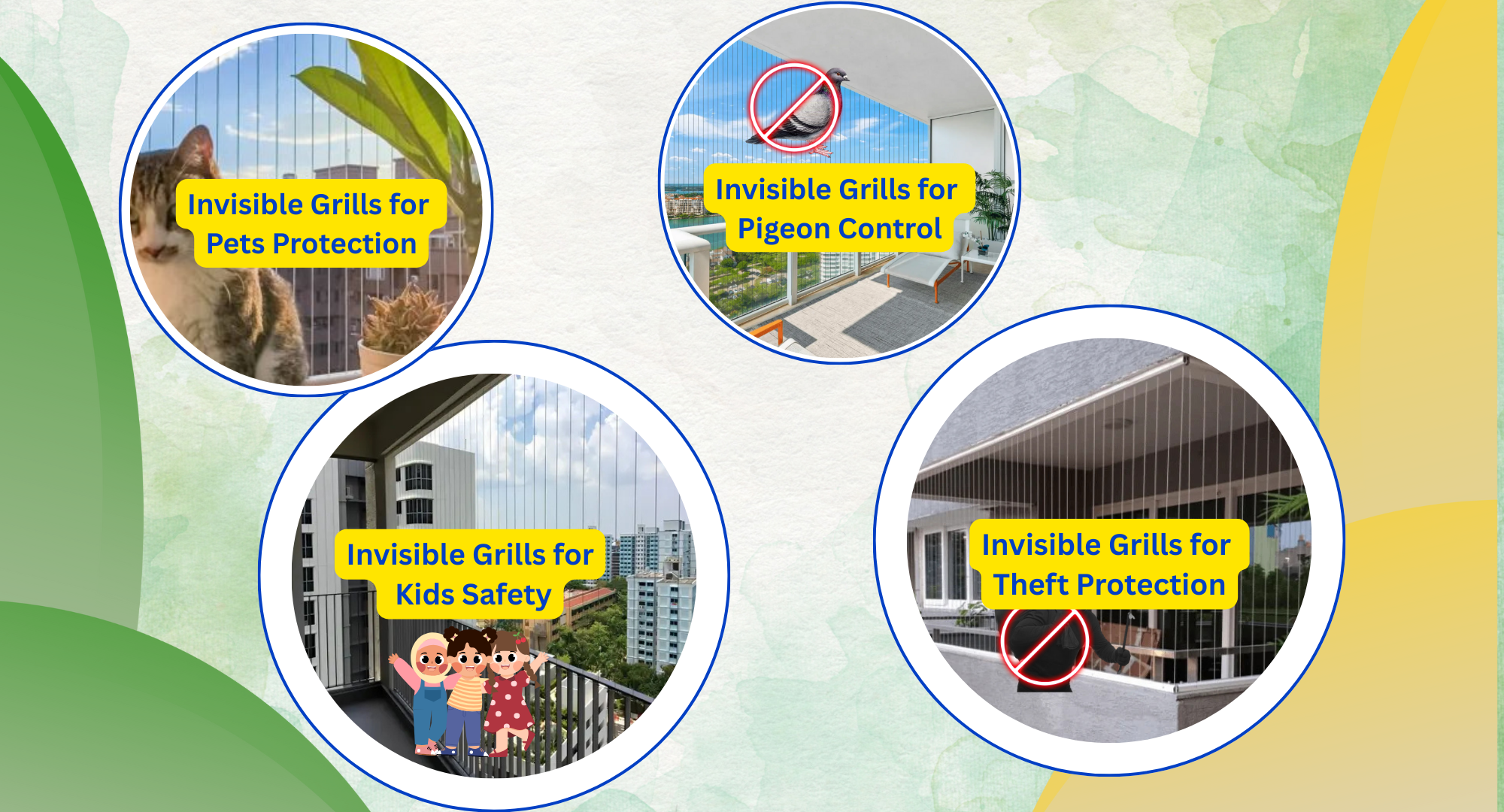 Invisible Grills for Balcony Near Me with Same day Installation